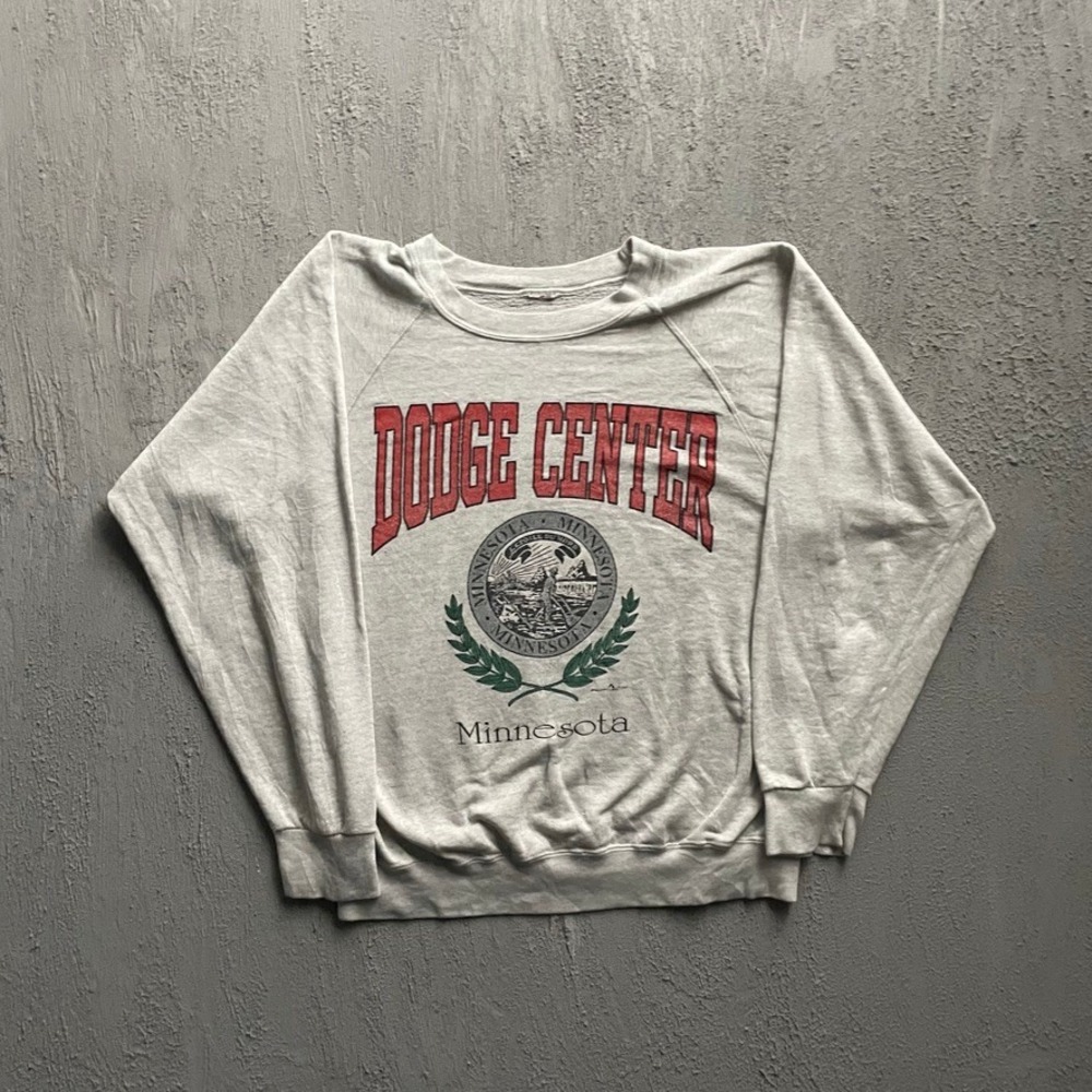 Vintage Dodge Center Minnesota Sweatshirt Unisex Large Grey 90s Ohiopyle
